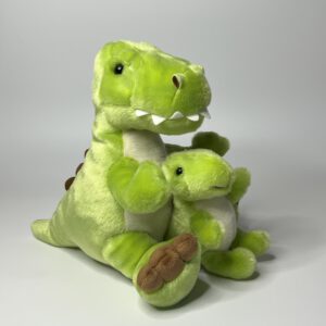T-Rex mit Baby grün