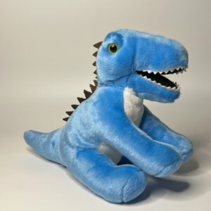 T-Rex sitzend blau
