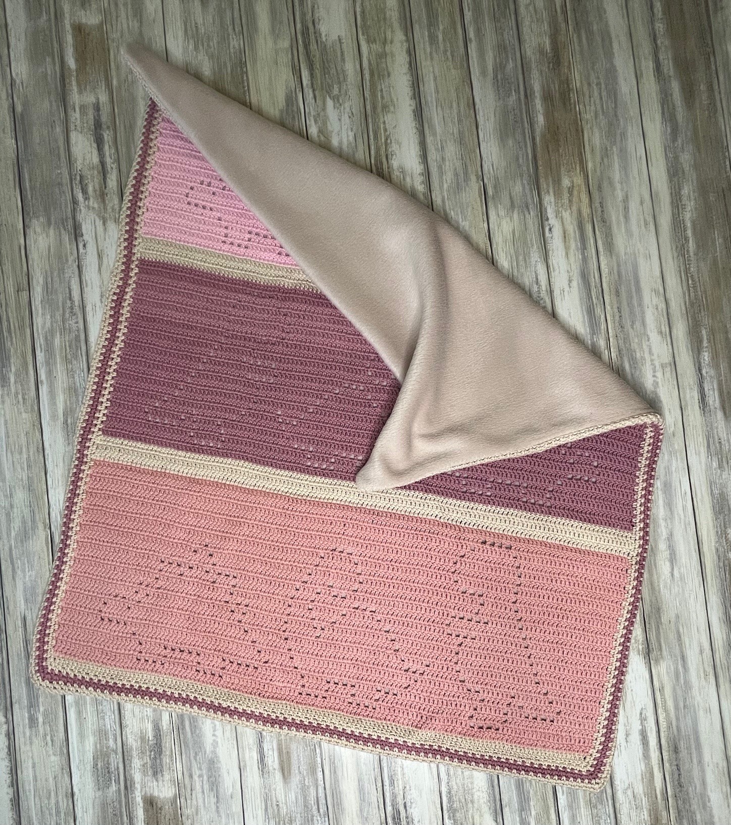 Babydecke rosa – Bild 2