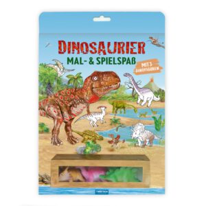 Malbuch Dino mit Figuren
